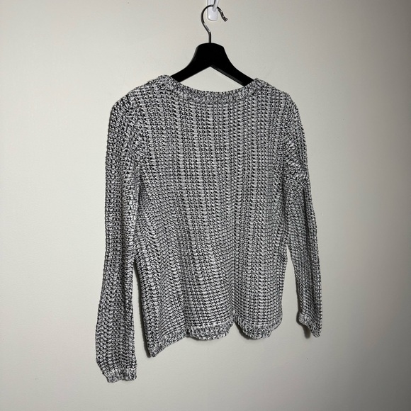 Eileen Fisher Organic linen & cotton blend crewneck knit lined sweater, Size L - Picture 6 of 12